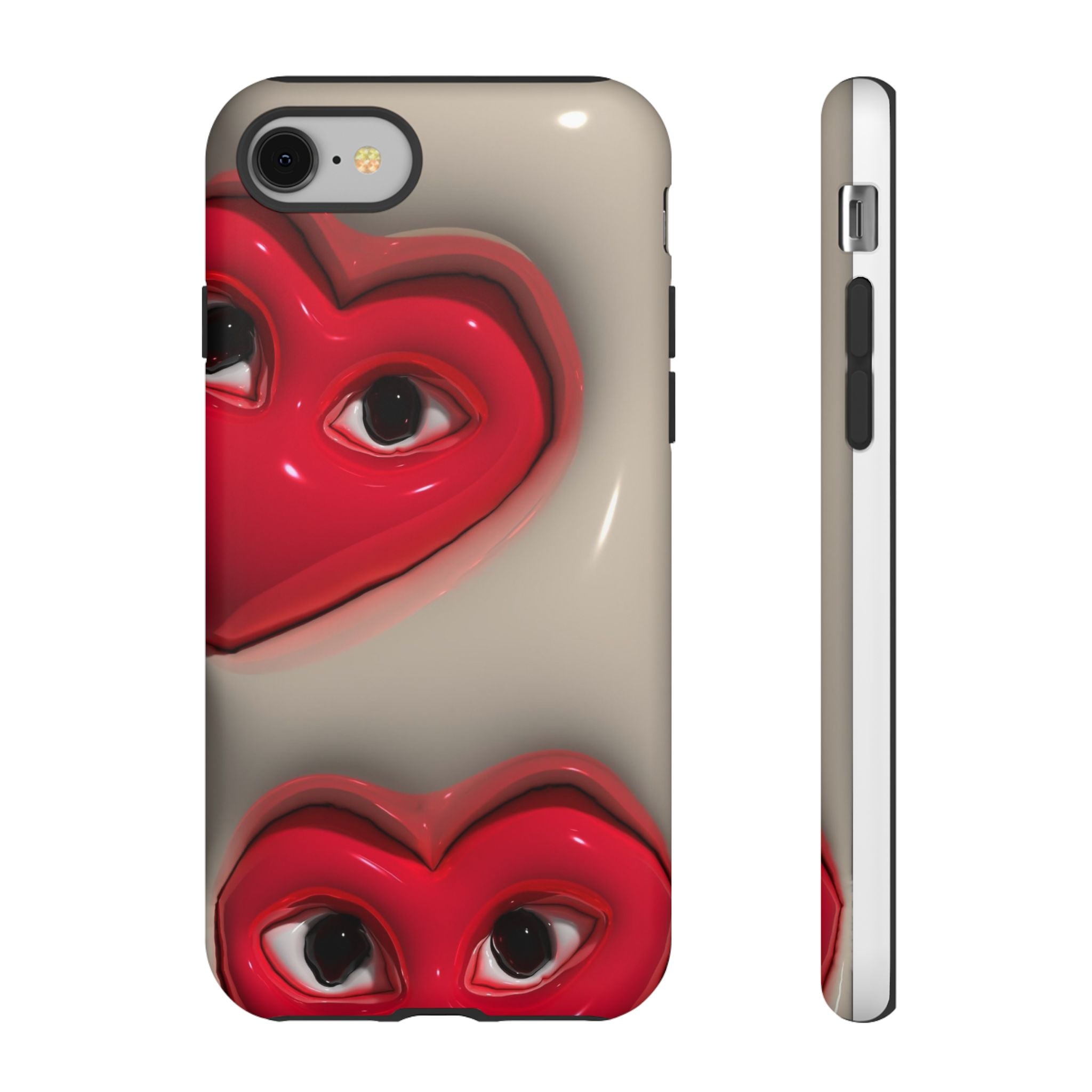 3D Hearts Phone Case