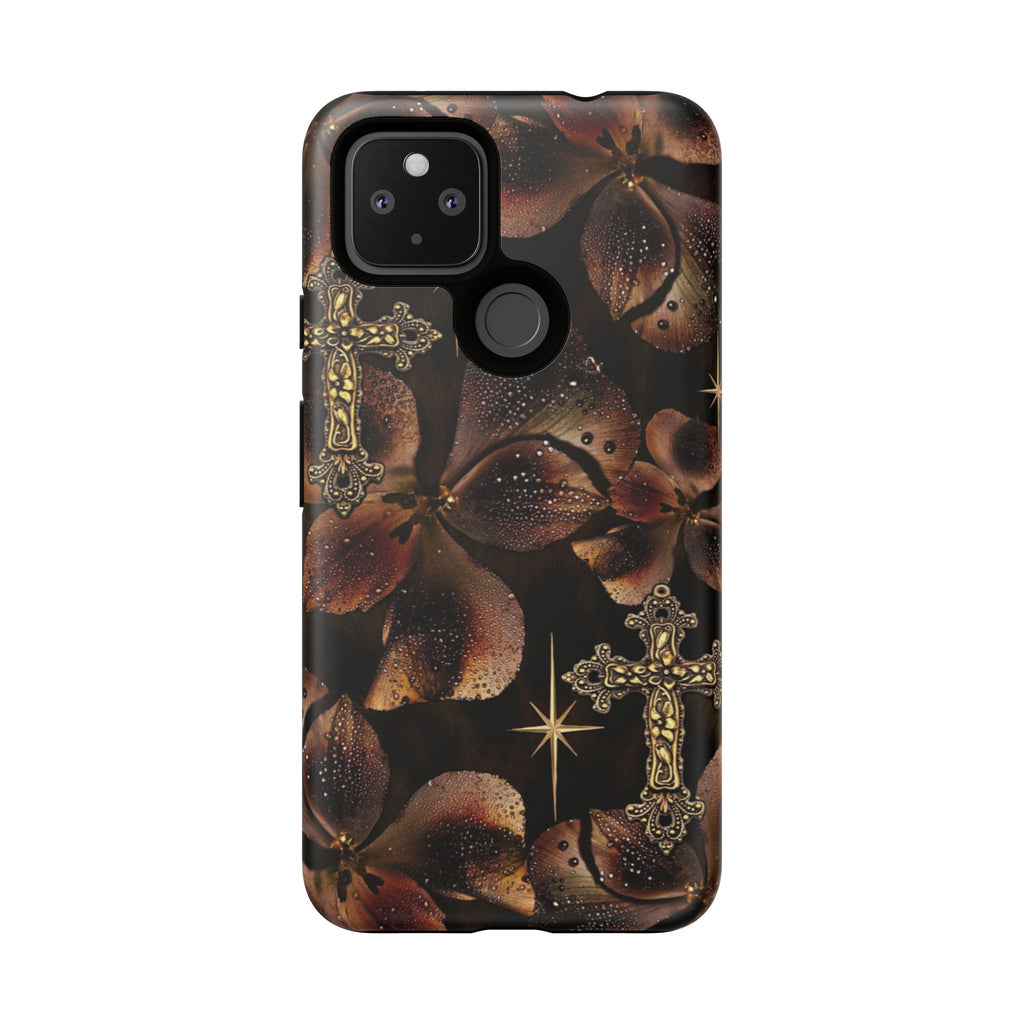 Floral Cross Pattern Tough Case