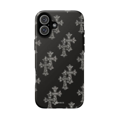 Black Crystal Cross Tough Case