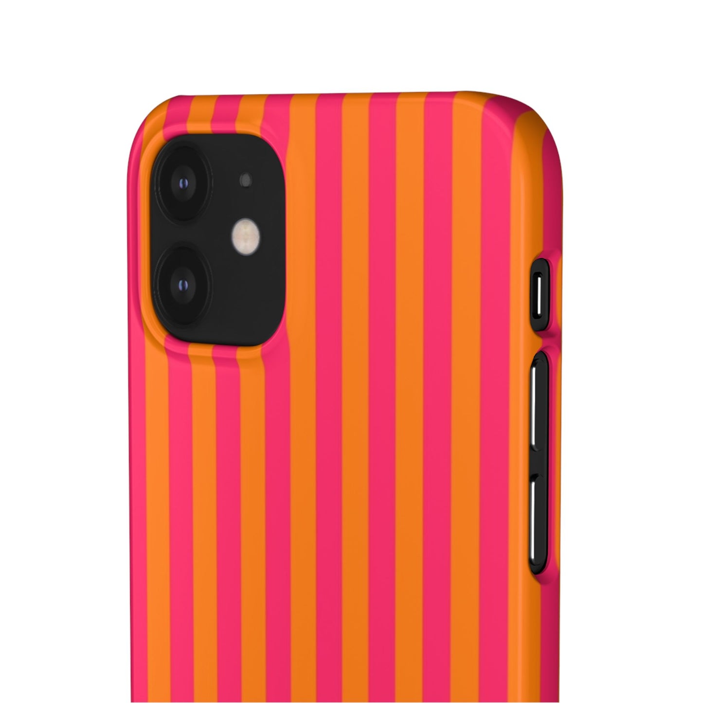 Striped Orange & Pink Case
