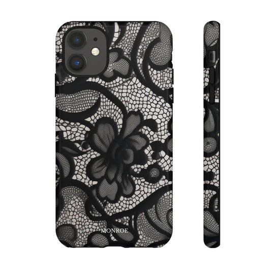 Black Floral Vintage Case