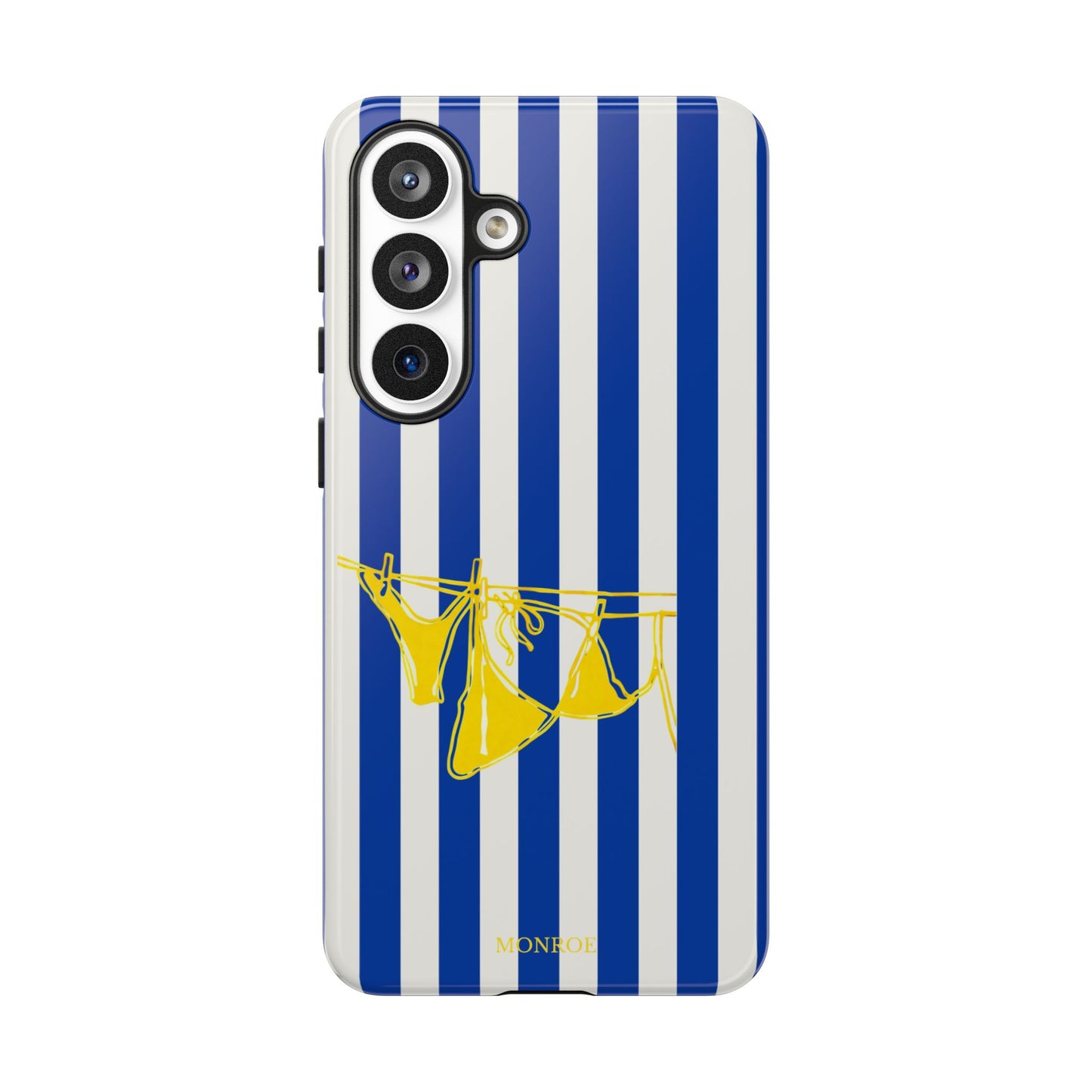 Blue Stripe Beach Art Tough Case