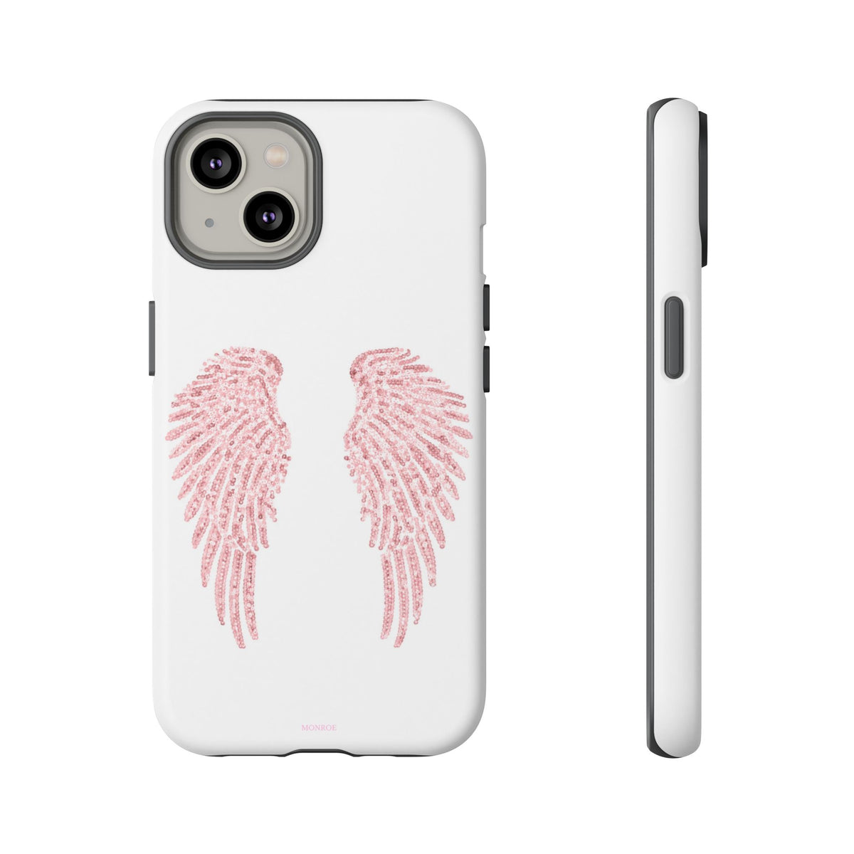 White & Pink Wings Tough Case