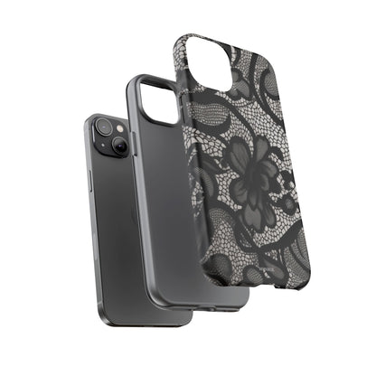 Black Floral Vintage Case