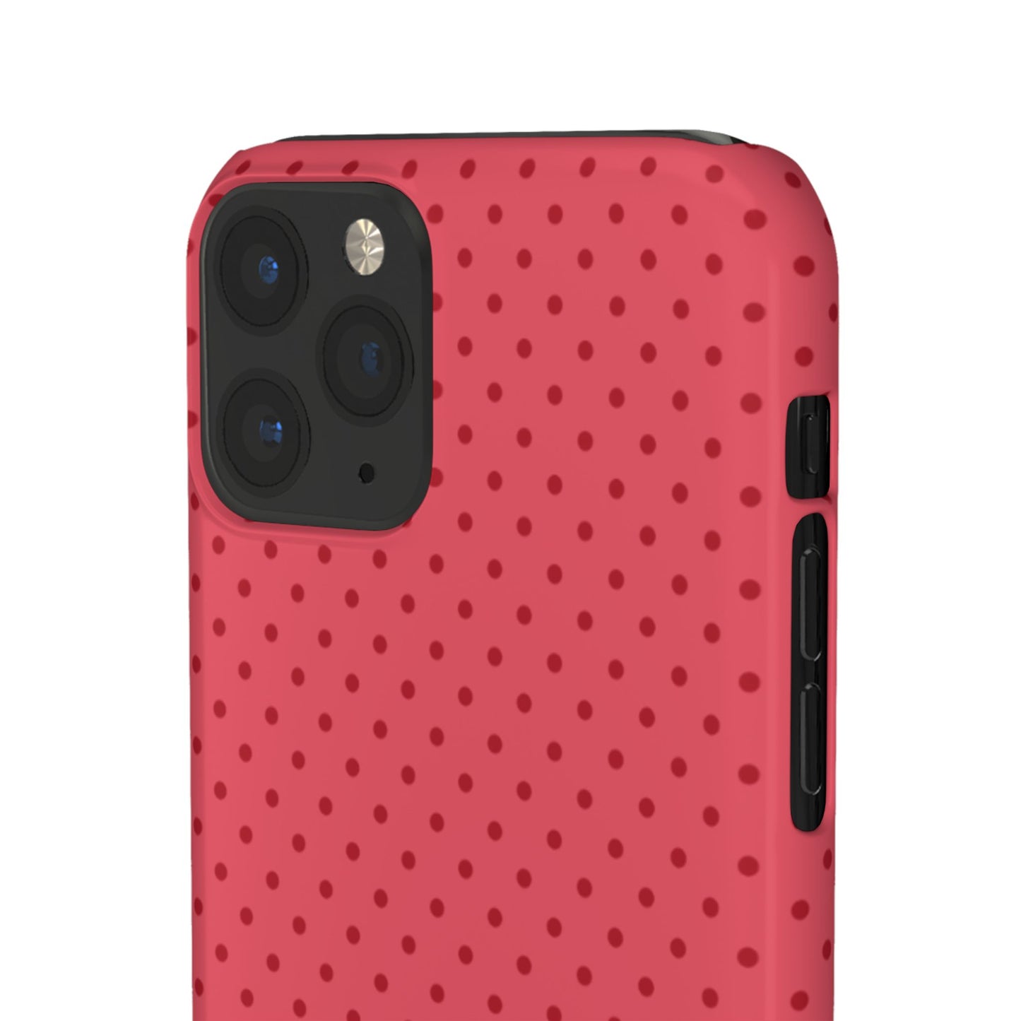 Coral Polka Dot Snap Phone Case