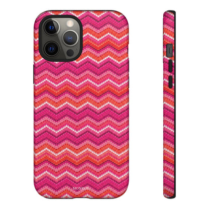 Pink Zigzag Tough Case