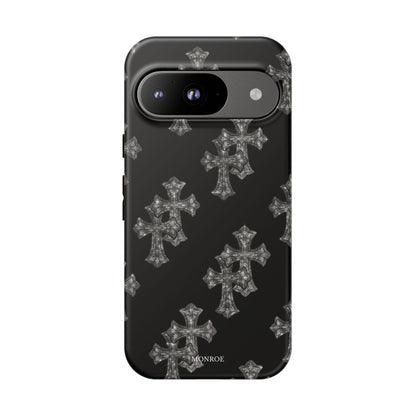 Black Crystal Cross Tough Case