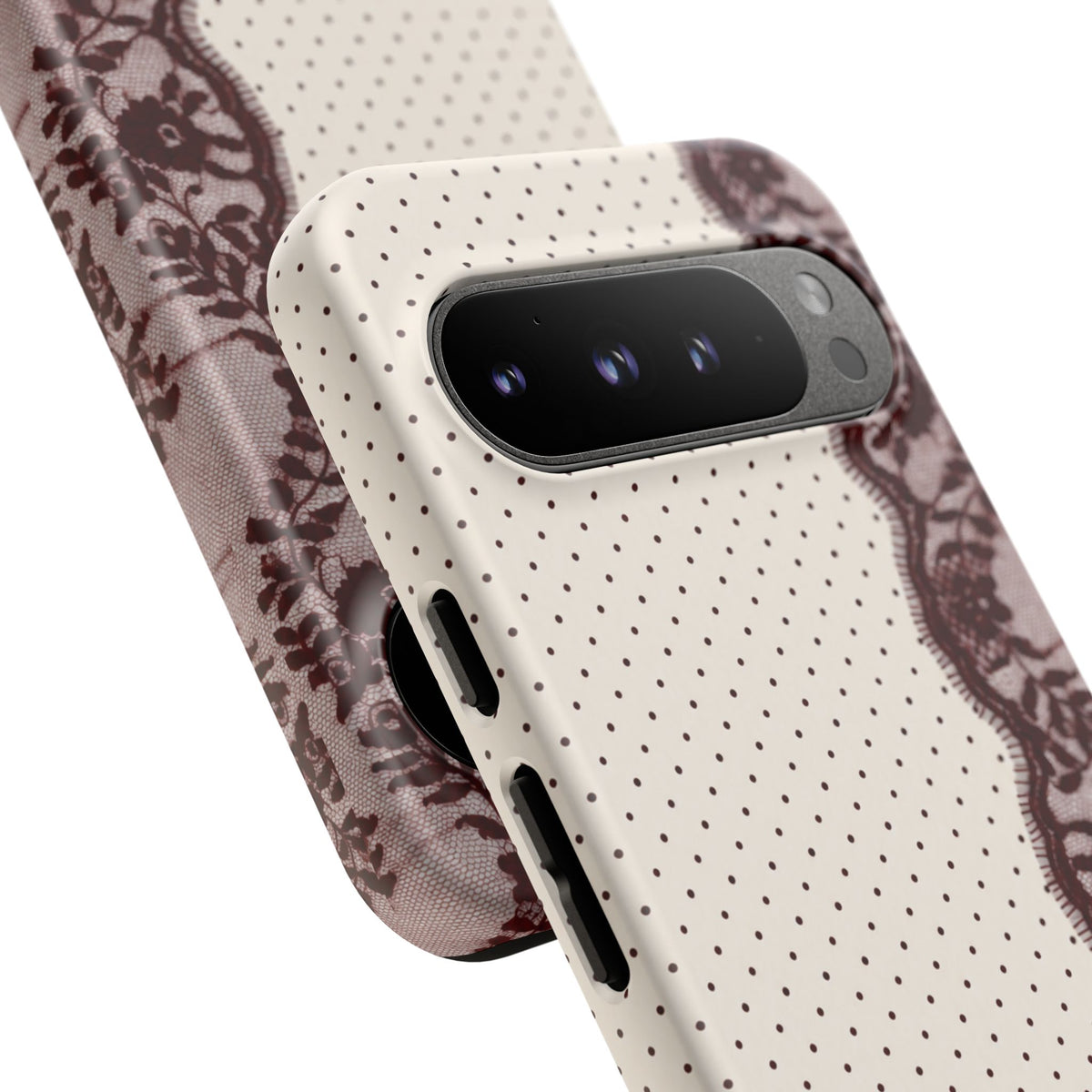 Burgundy Lace Edge Tough Case