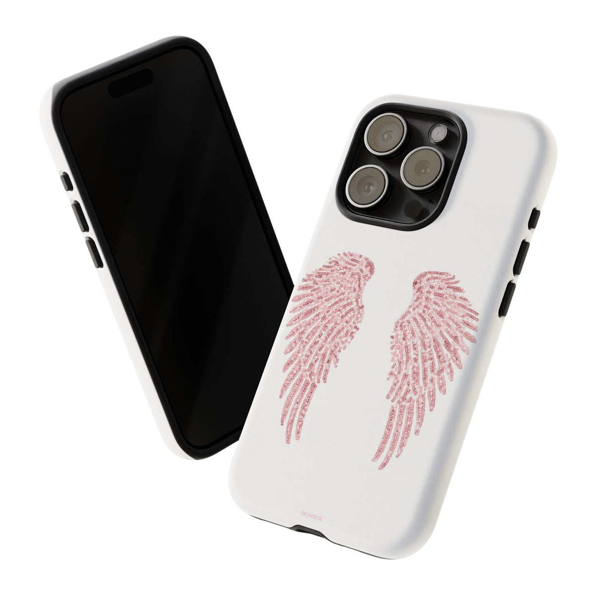 White & Pink Wings Tough Case