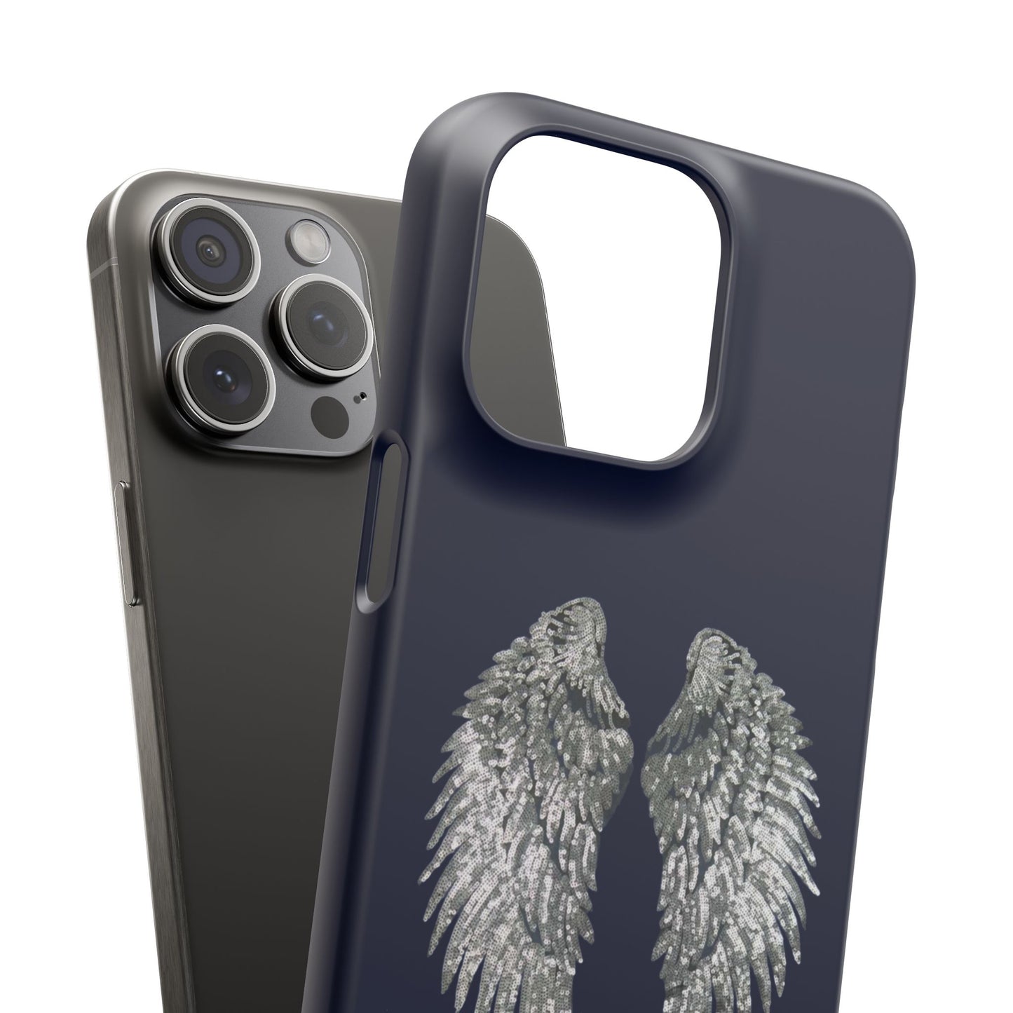 Navy Angel Wings Case
