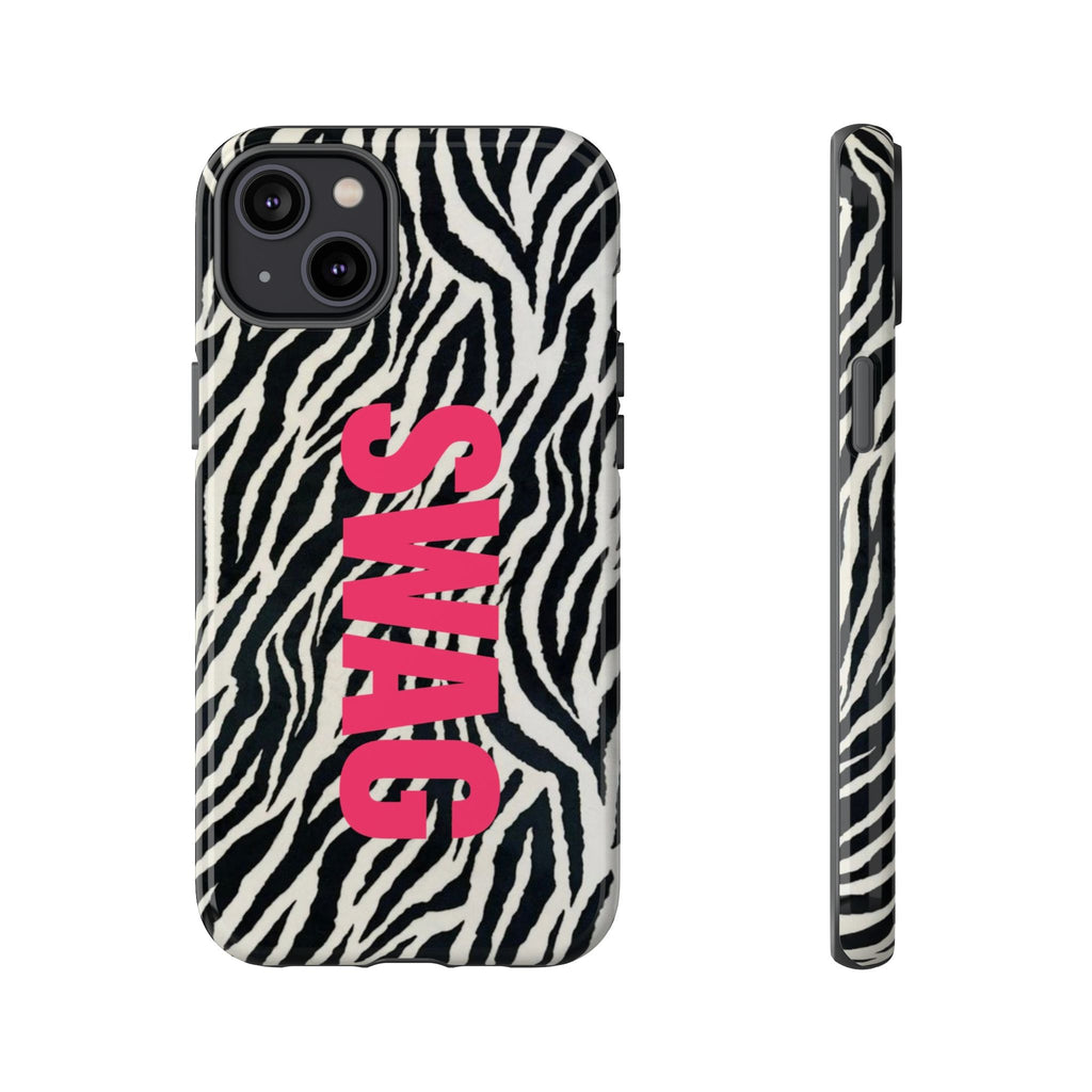 'SWAG' Zebra Print Tough Case