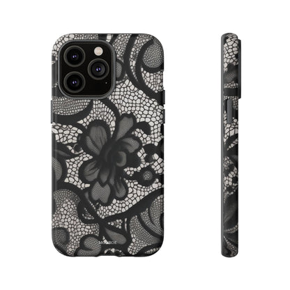 Black Vintage Lace Tough Case