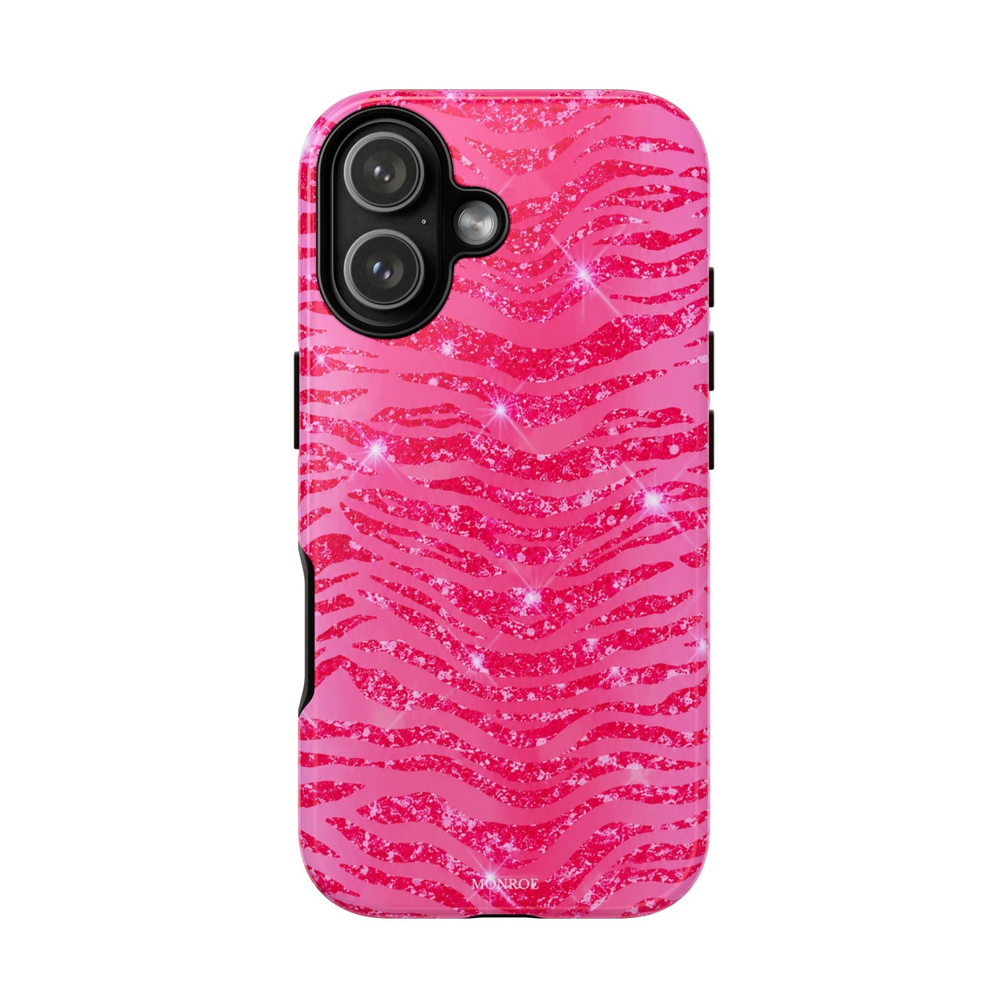 Pink Glitter Zebra Tough Case