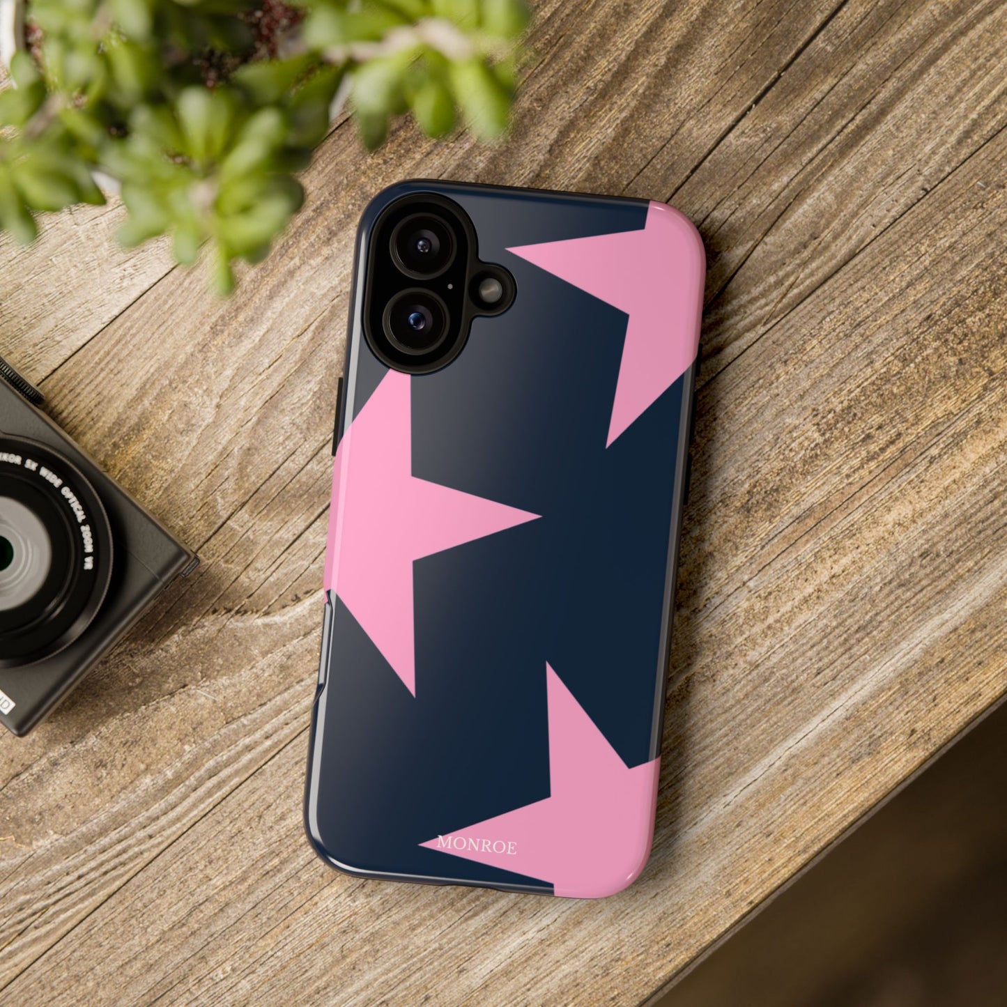 Navy & Pink Star Tough Cover