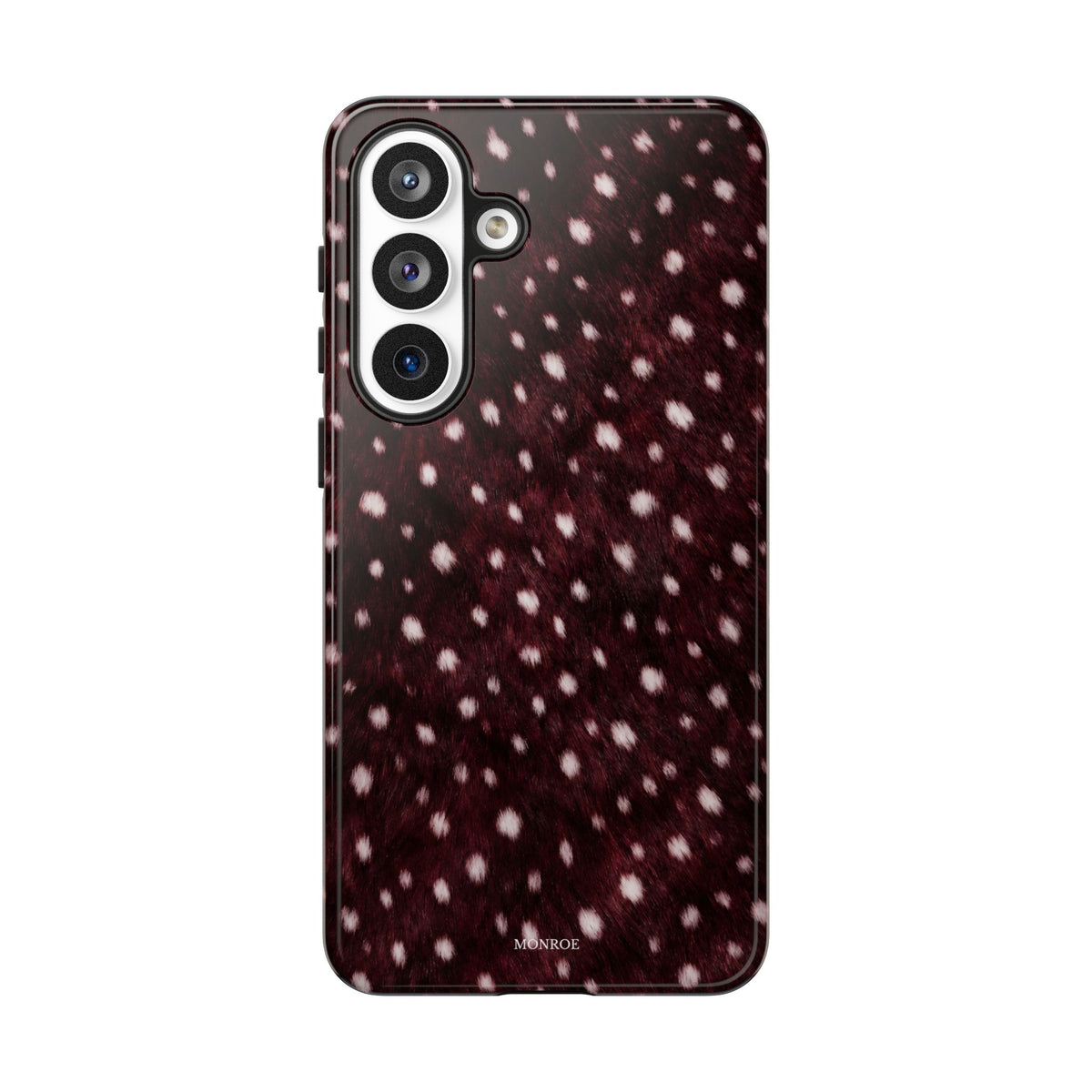 Burgundy Spotted Fur Tough Case