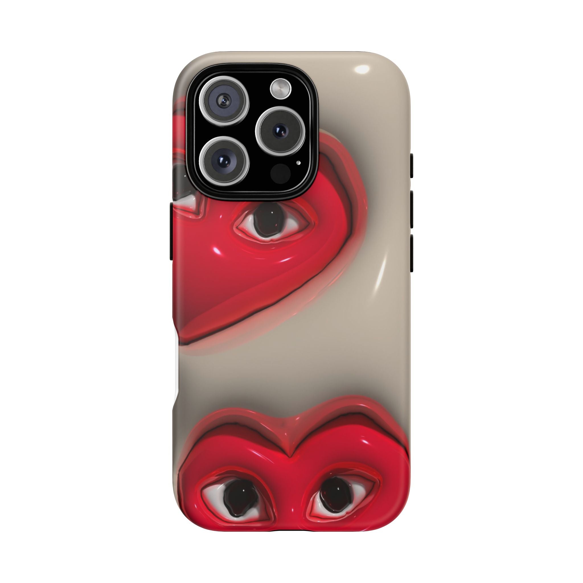3D Hearts Phone Case