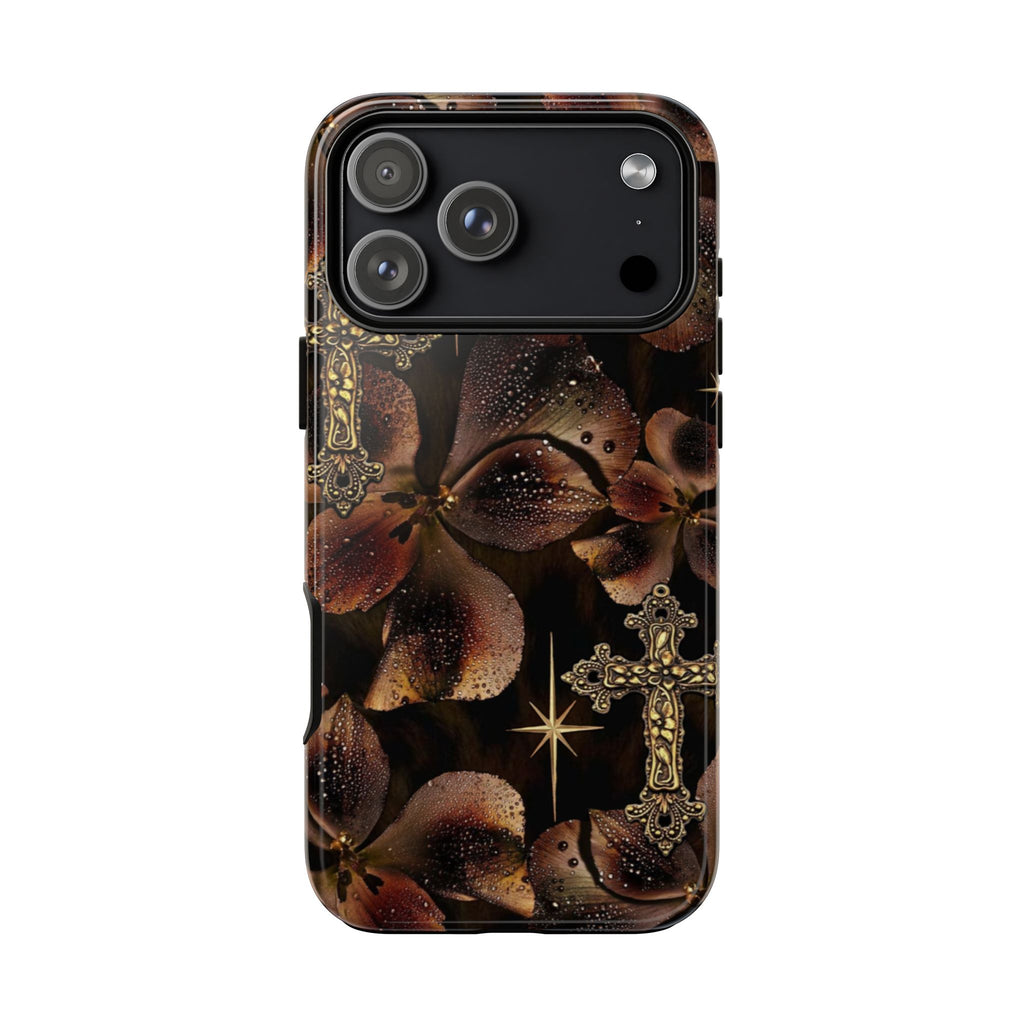 Floral Cross Pattern Tough Case
