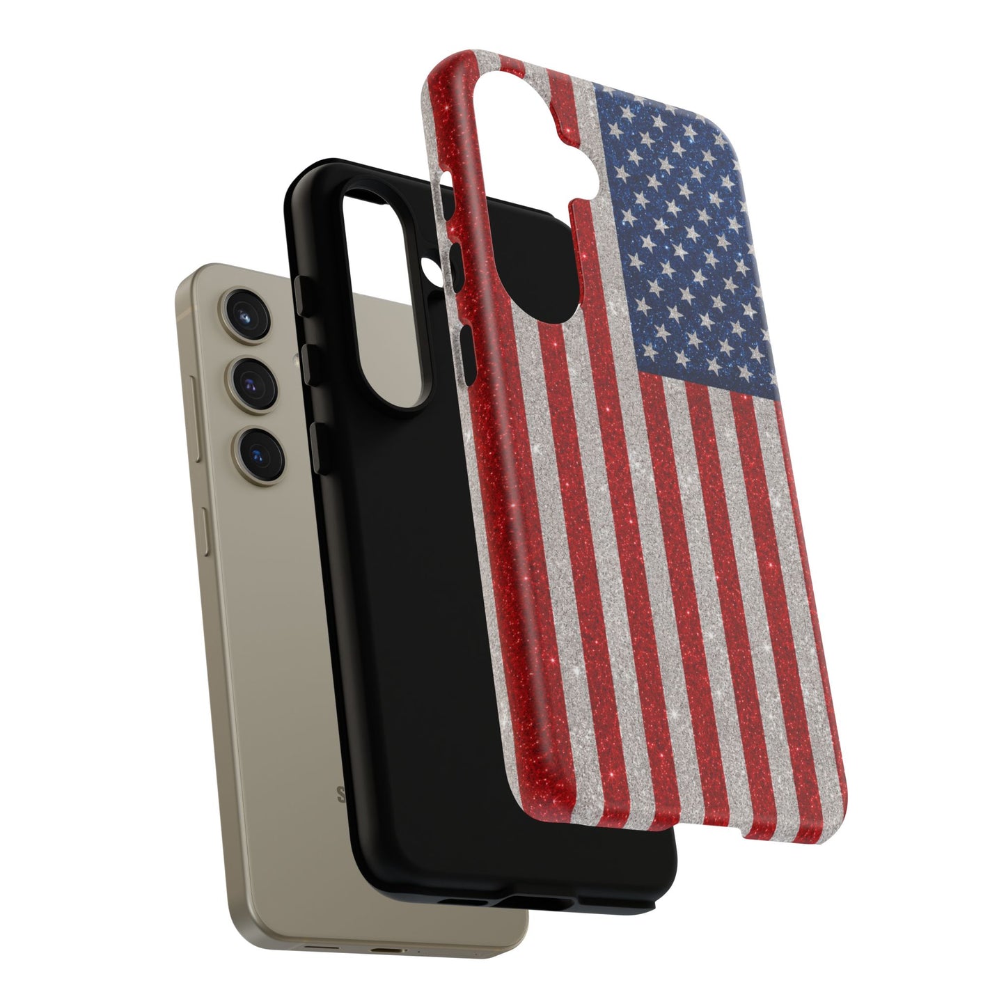 America Glitter Tough Case