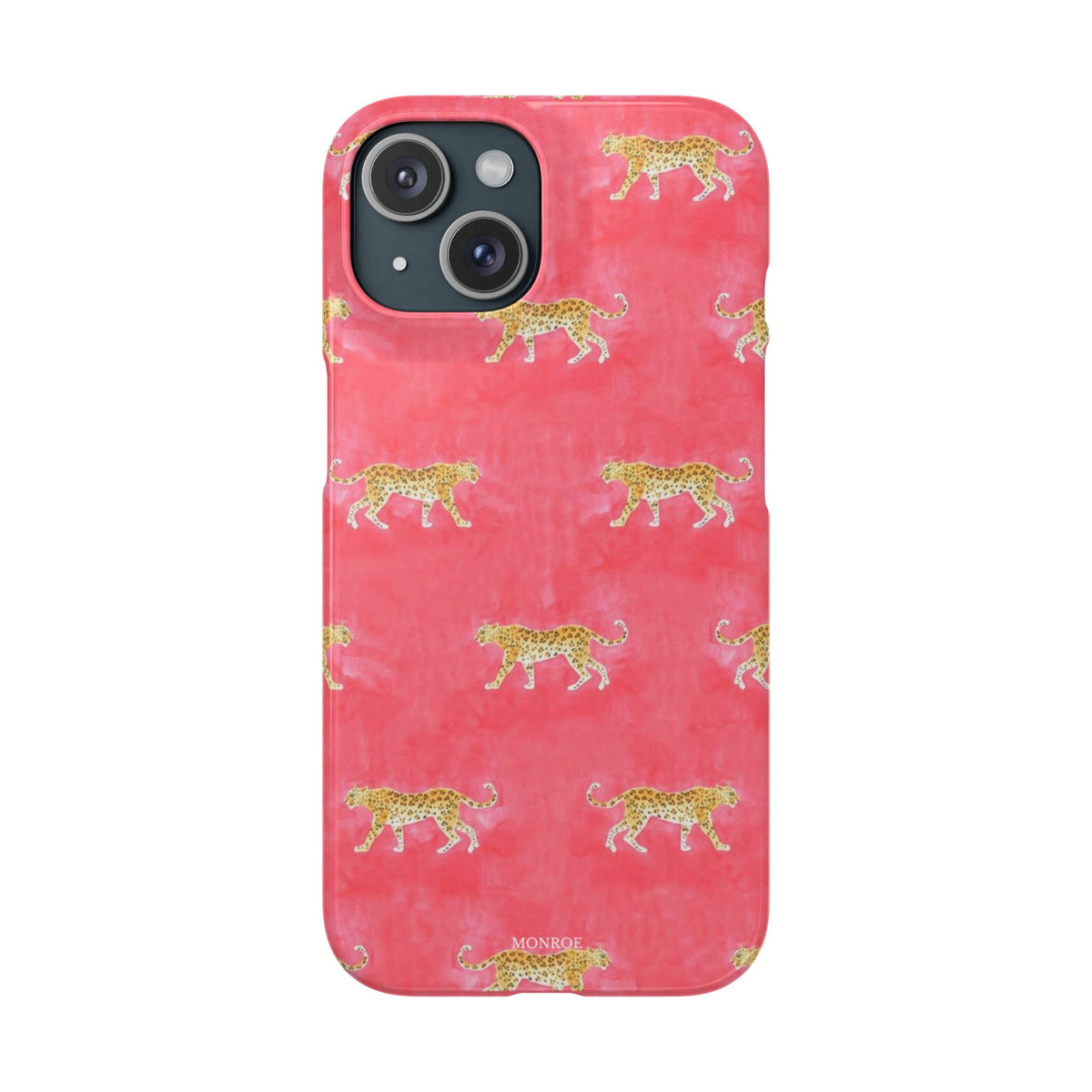 Pink Watercolor Leopard Case