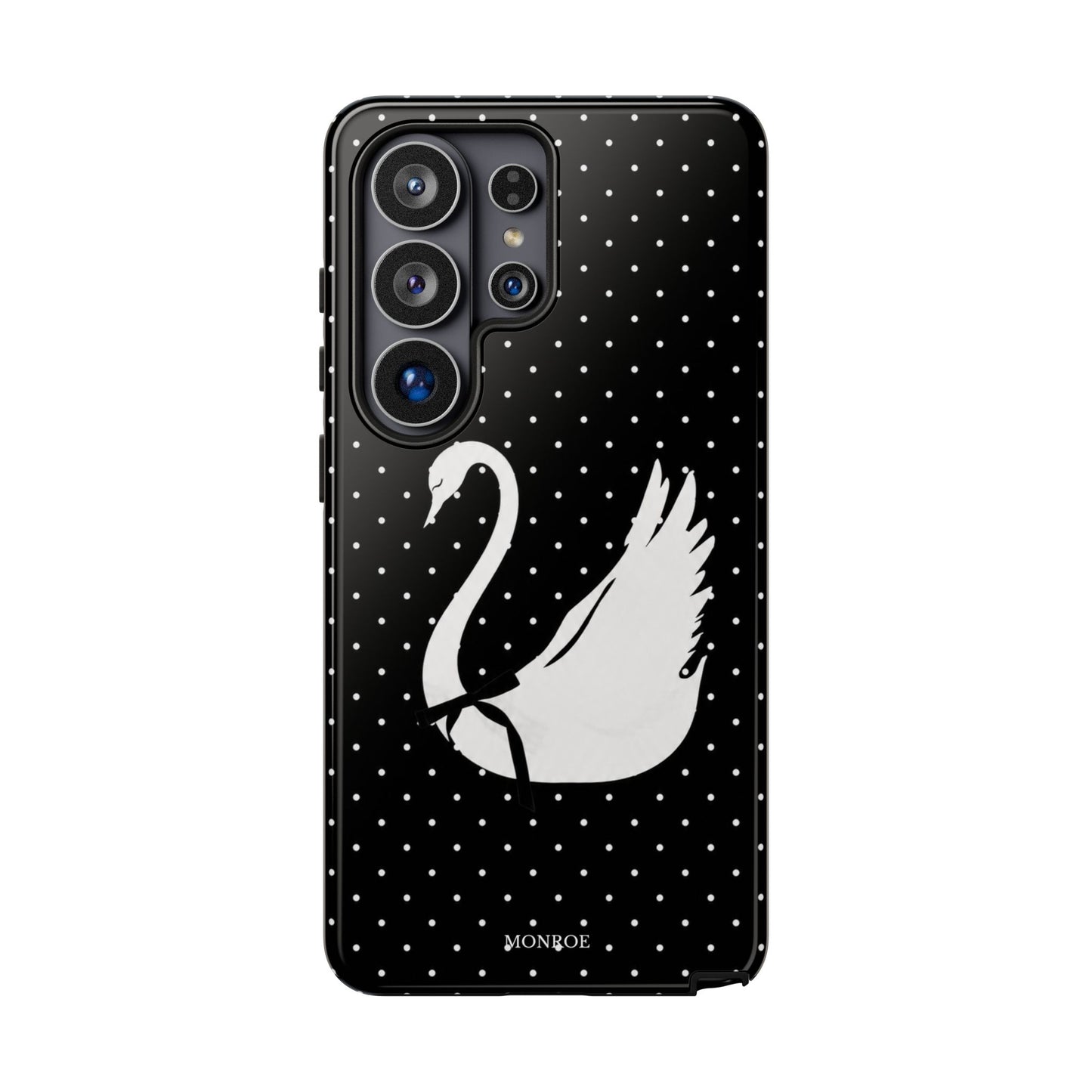 Black Swan Polka Dot Tough Phone Case