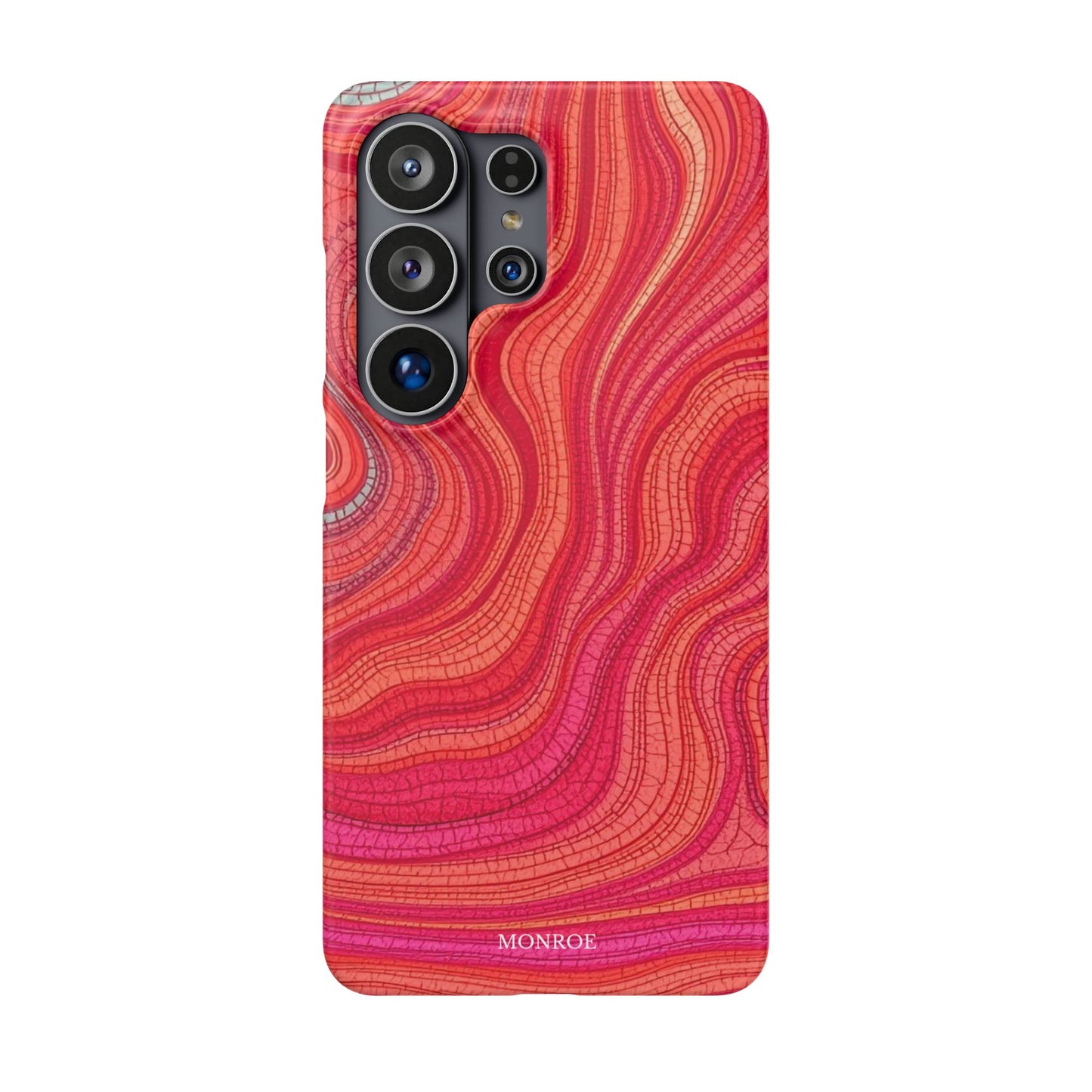 Retro Wavy Red Case