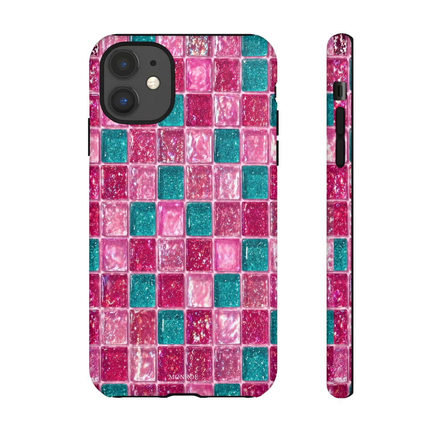 Pink Teal Mosaic Tough Case