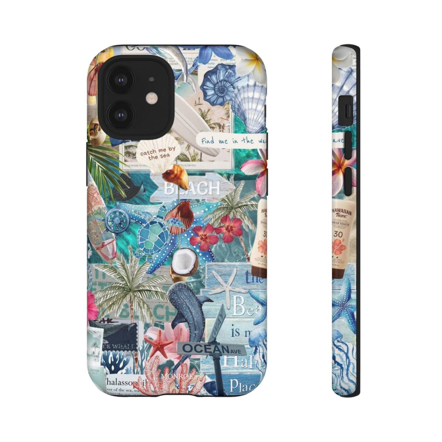 Tropical Beach Collage Tough Case