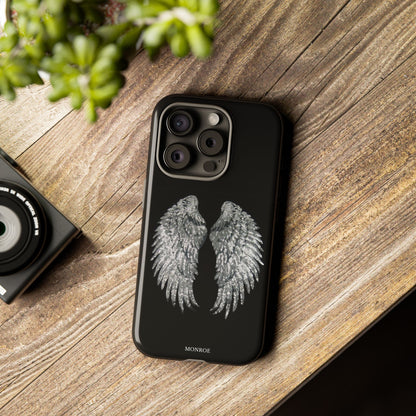 Silver Wings Black Tough Case