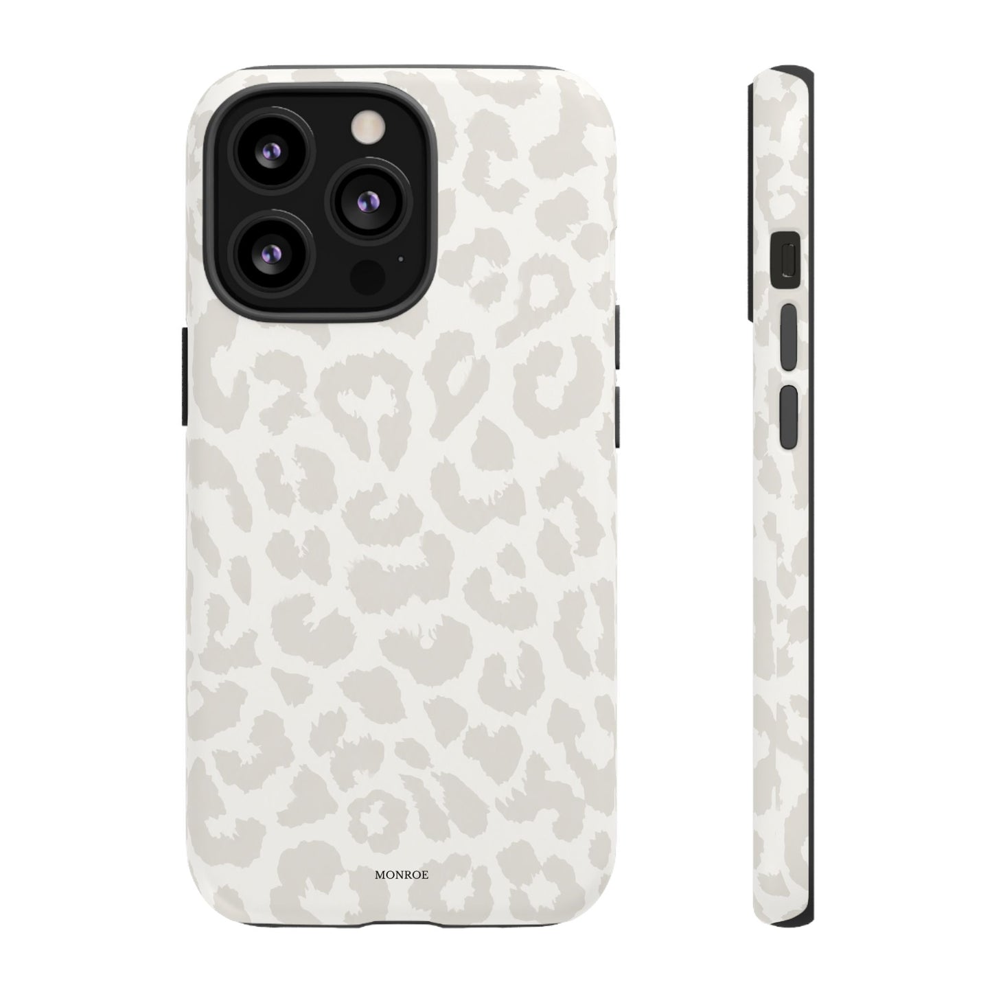 White Leopard Print Tough Case