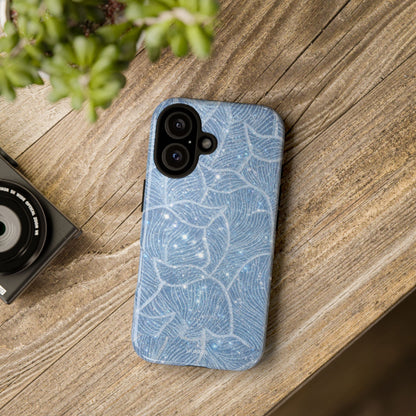 Glacier Blue Floral Tough Case