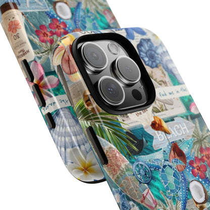Tropical Beach Collage Tough Case