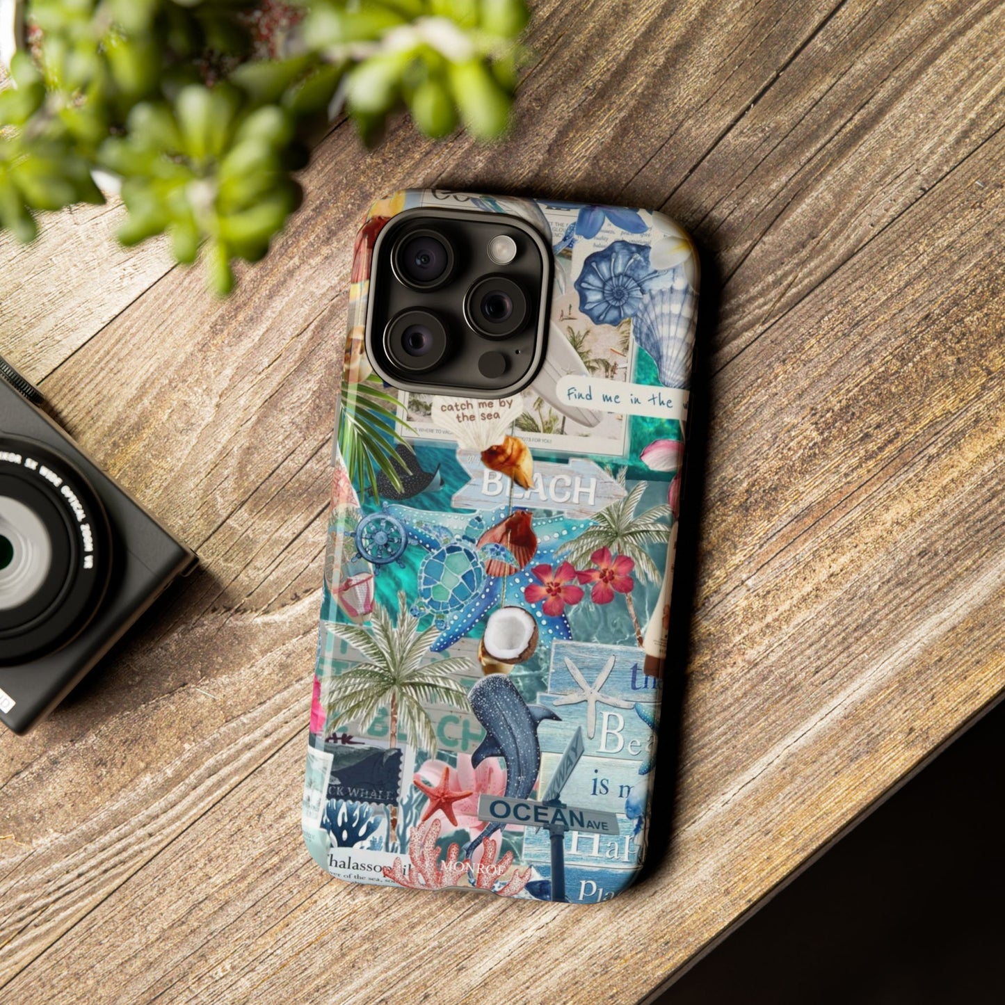Tropical Beach Collage Tough Case