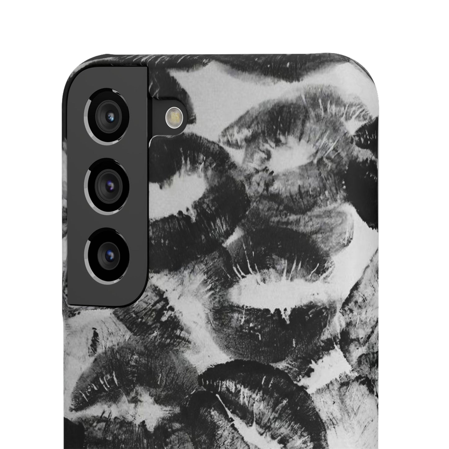 Black & White Kiss Print Case