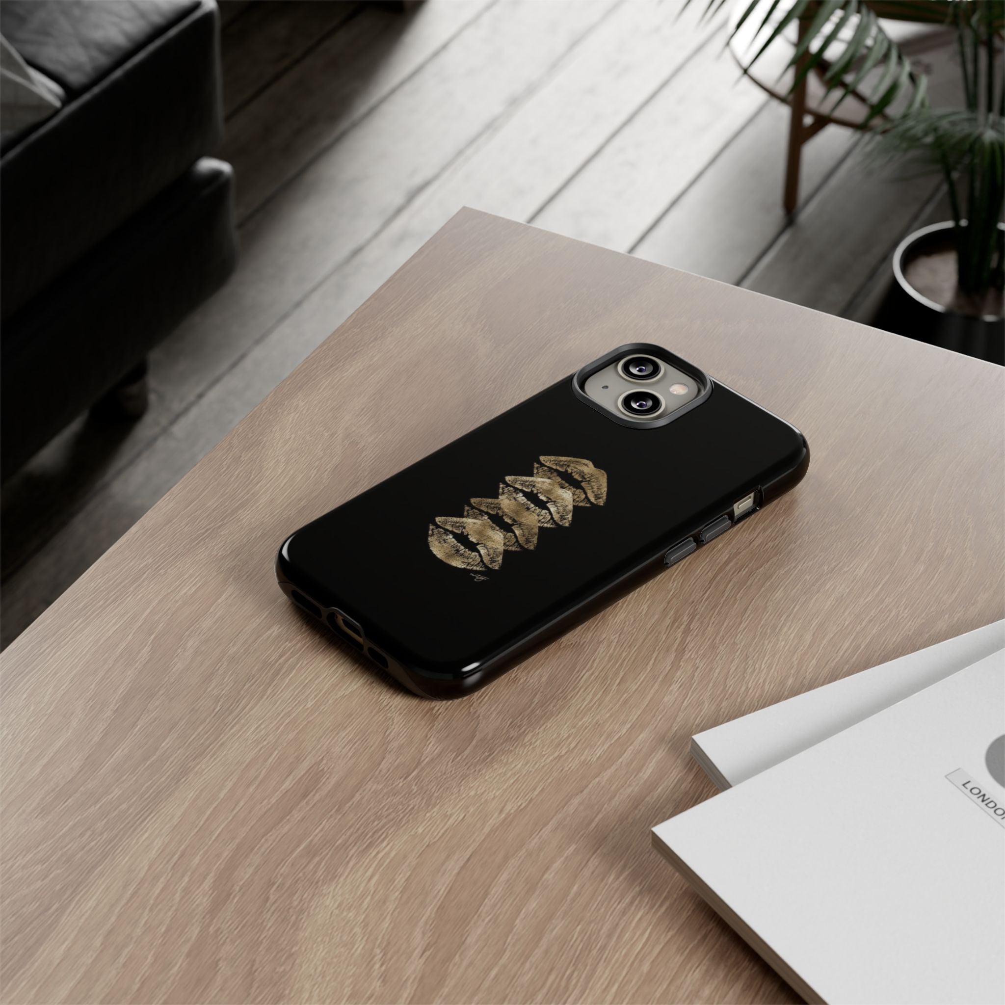 Golden Lipstick Phone Case
