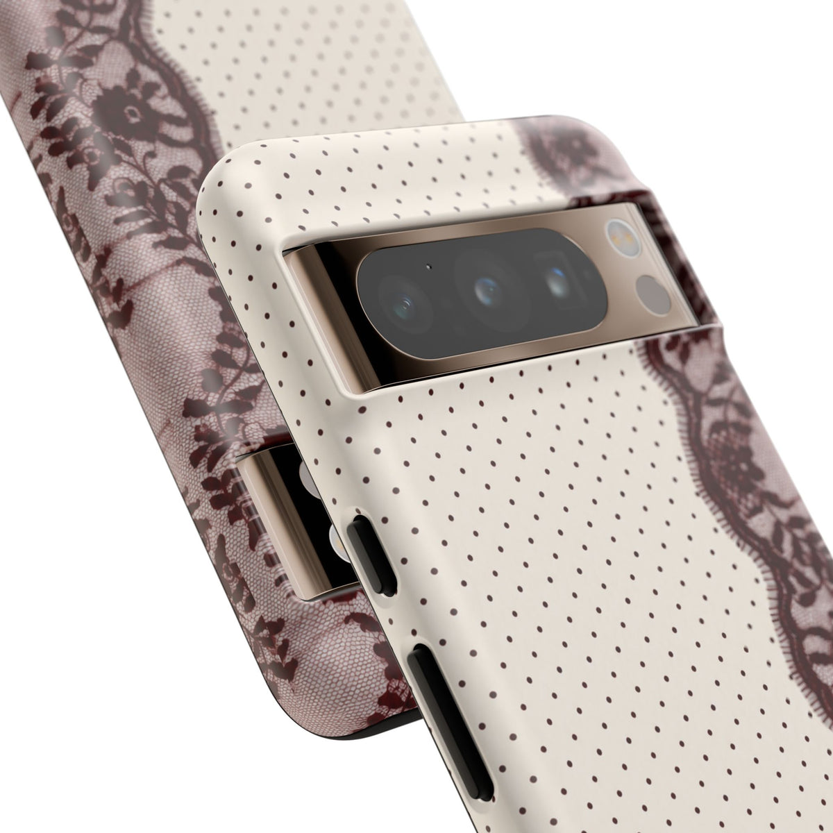 Burgundy Lace Edge Tough Case