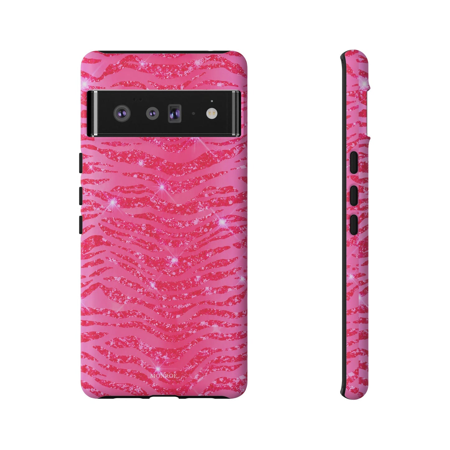 Pink Glitter Zebra Tough Case