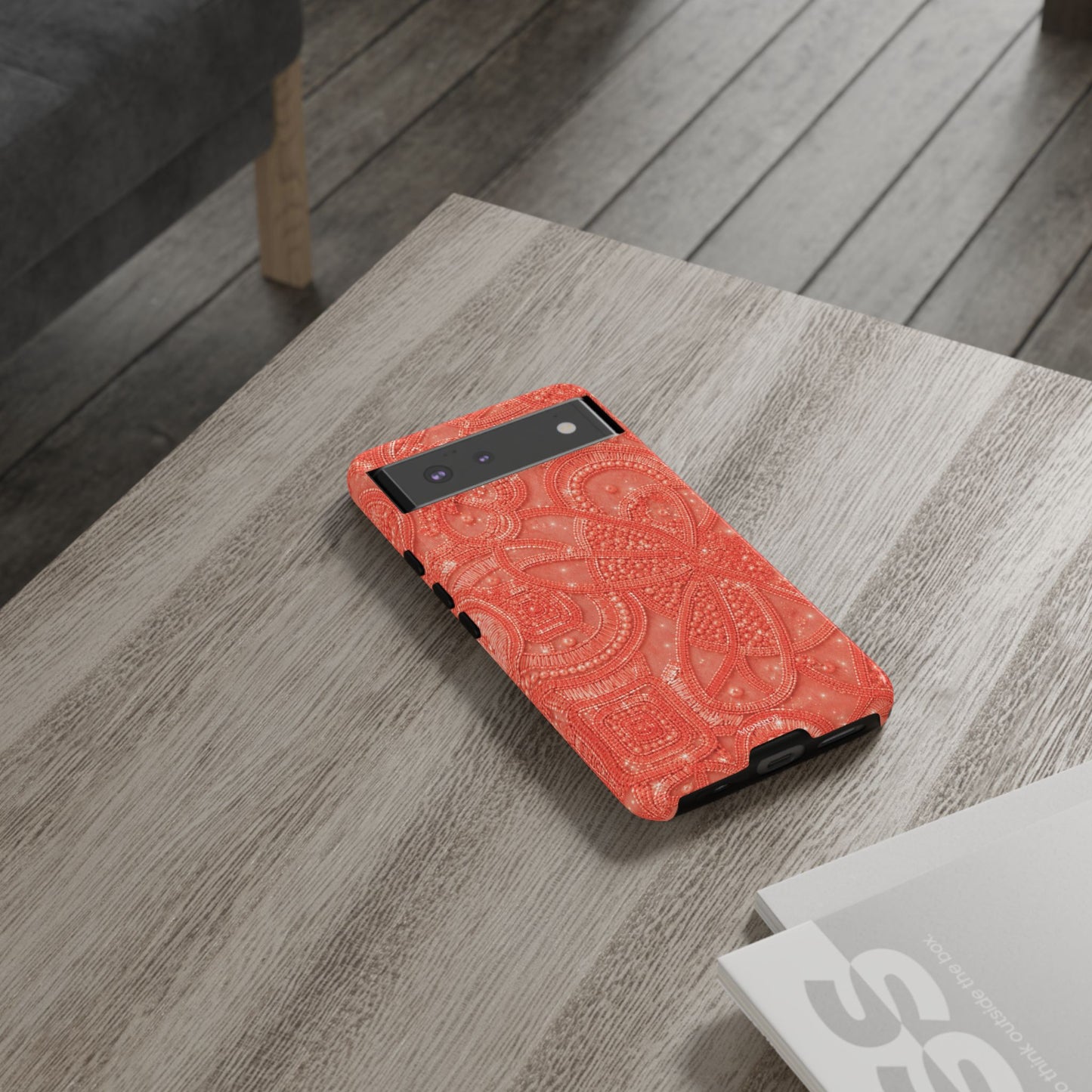 Coral Lace Tough Case