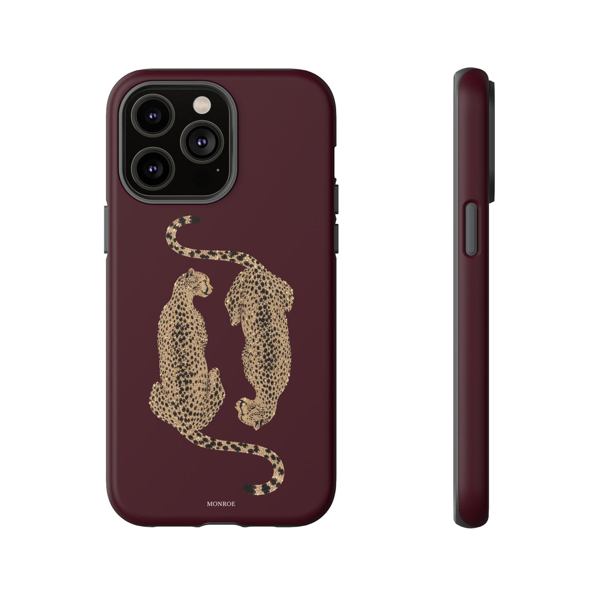 Burgundy Cheetah Tough Case