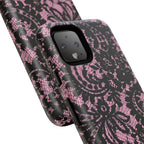 Pink Lace Pattern Tough Phone Case