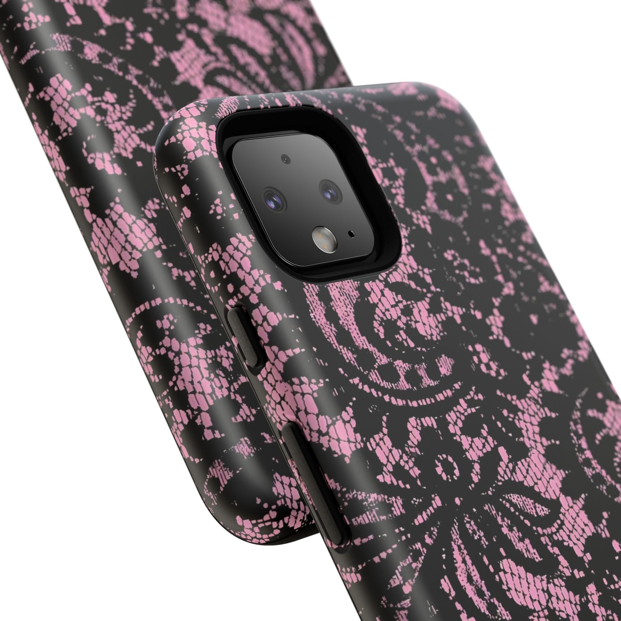 Pink Lace Pattern Tough Phone Case