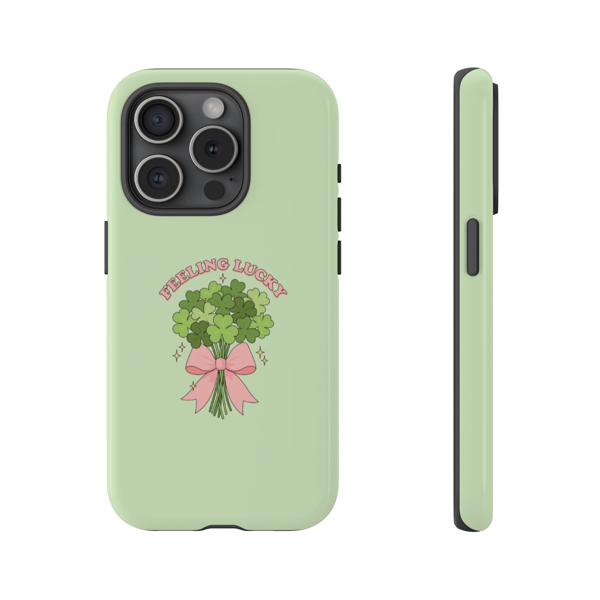 ‘Feeling Lucky' Clover Bouquet Tough Phone Case