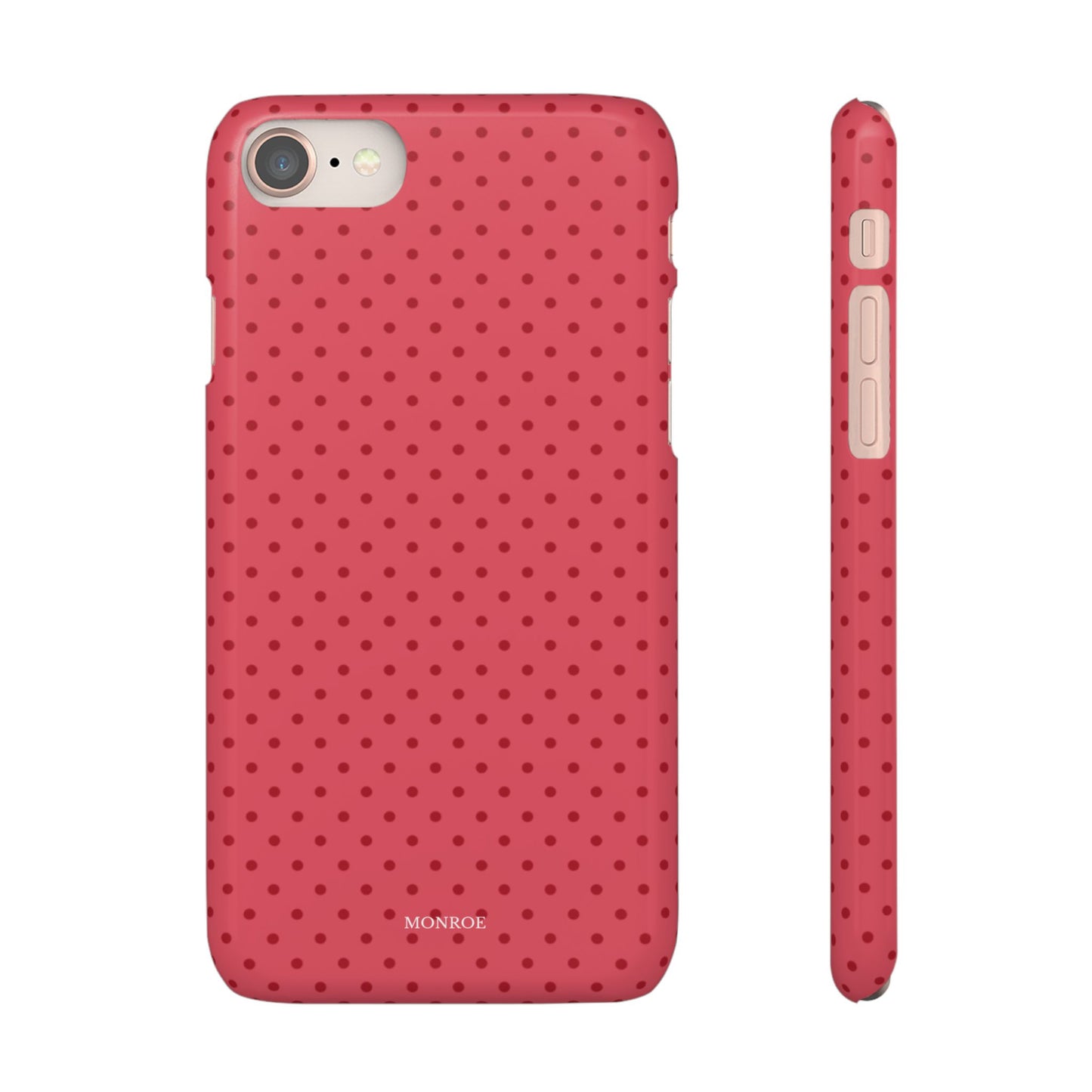 Coral Polka Dot Snap Phone Case
