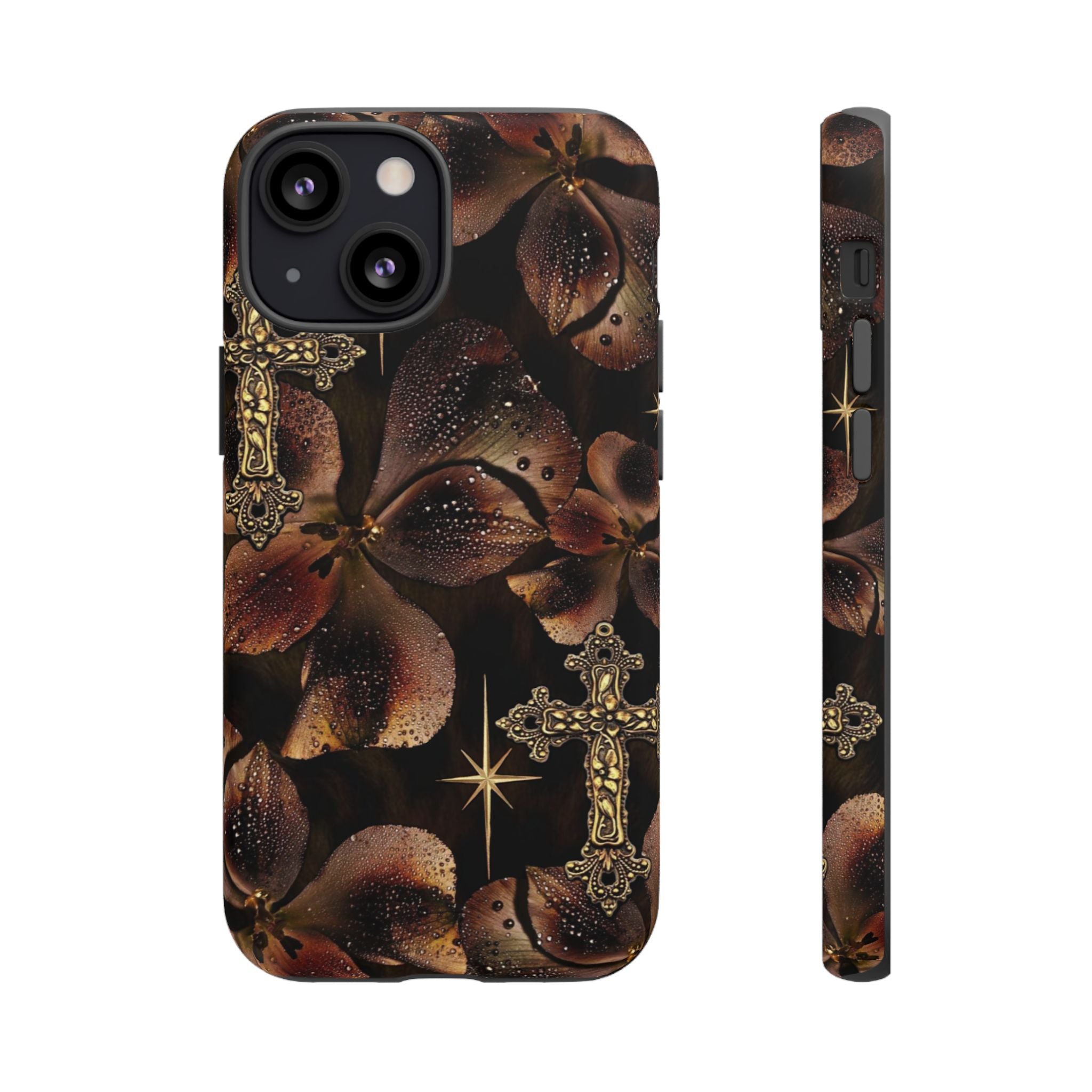 Floral Cross Pattern Tough Case