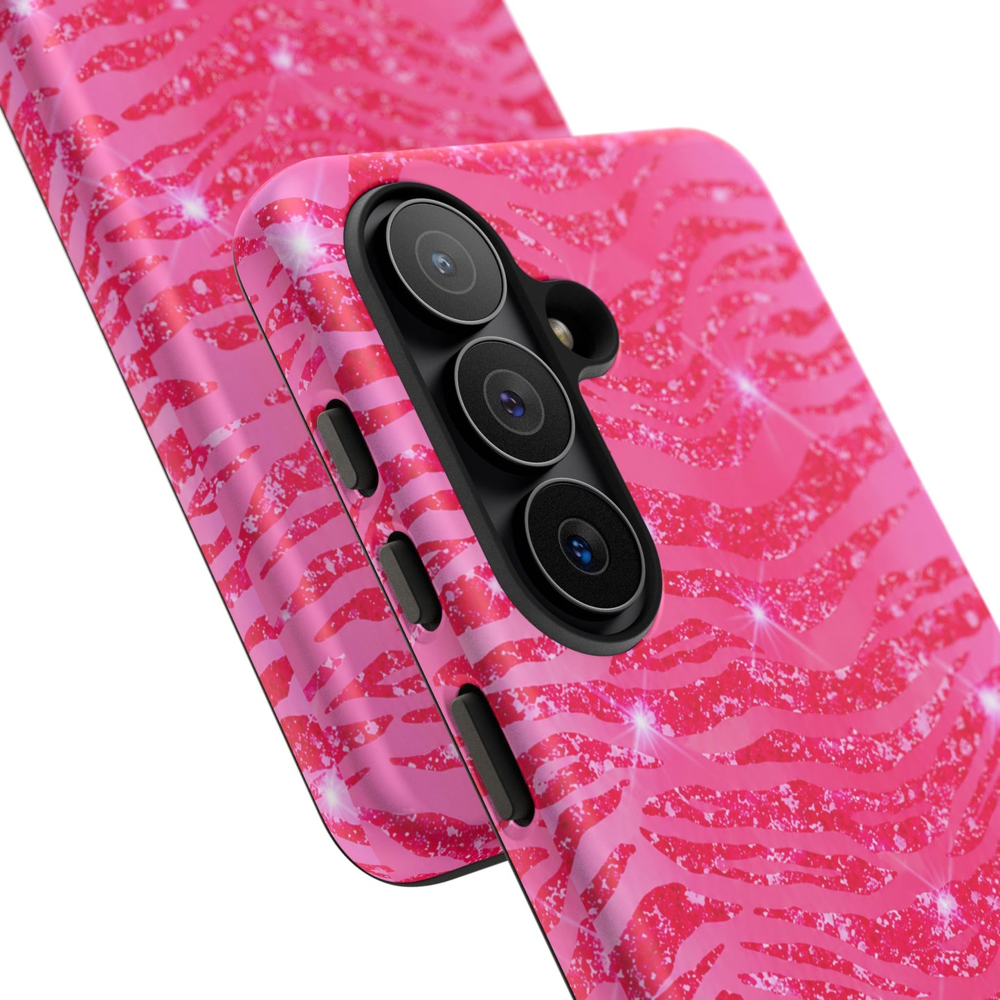 Pink Glitter Zebra Tough Case