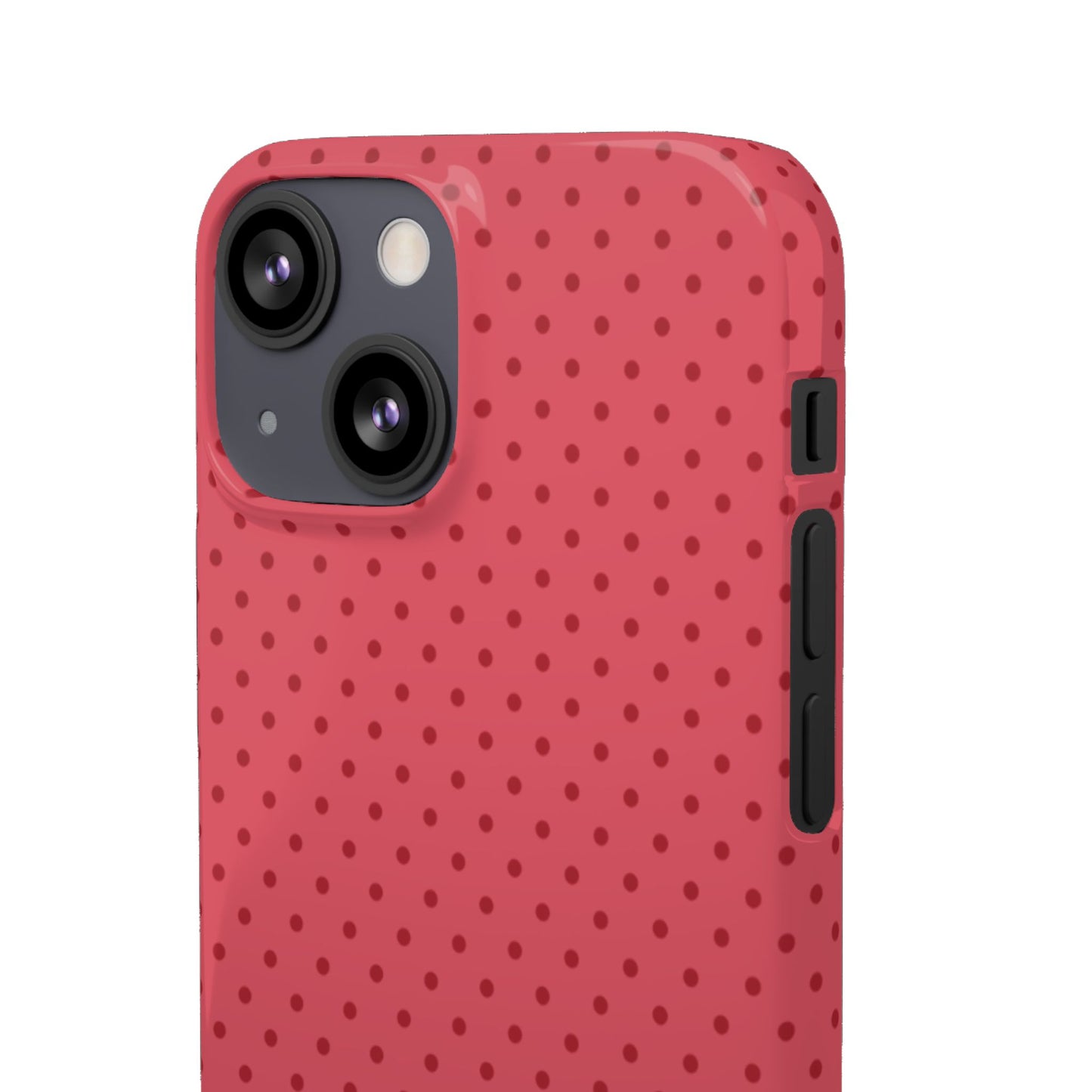Coral Polka Dot Snap Phone Case