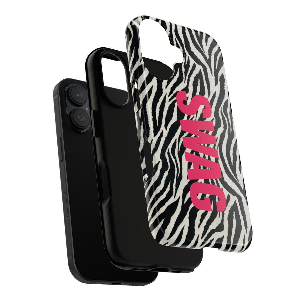 'SWAG' Zebra Print Tough Case