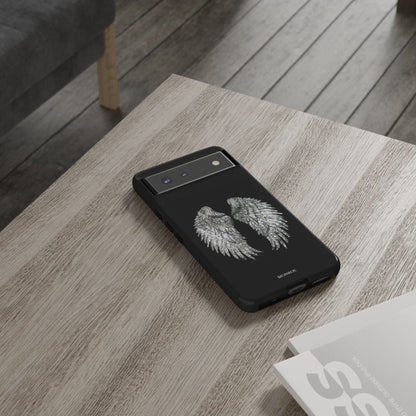 Silver Wings Black Tough Case