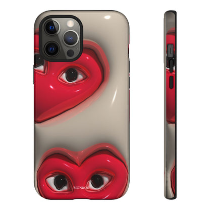 Red Heart Eyes Tough Case