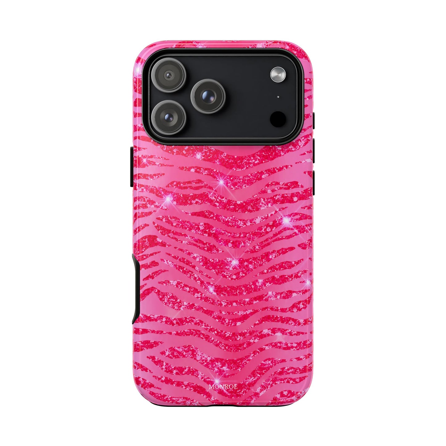 Pink Glitter Zebra Tough Case