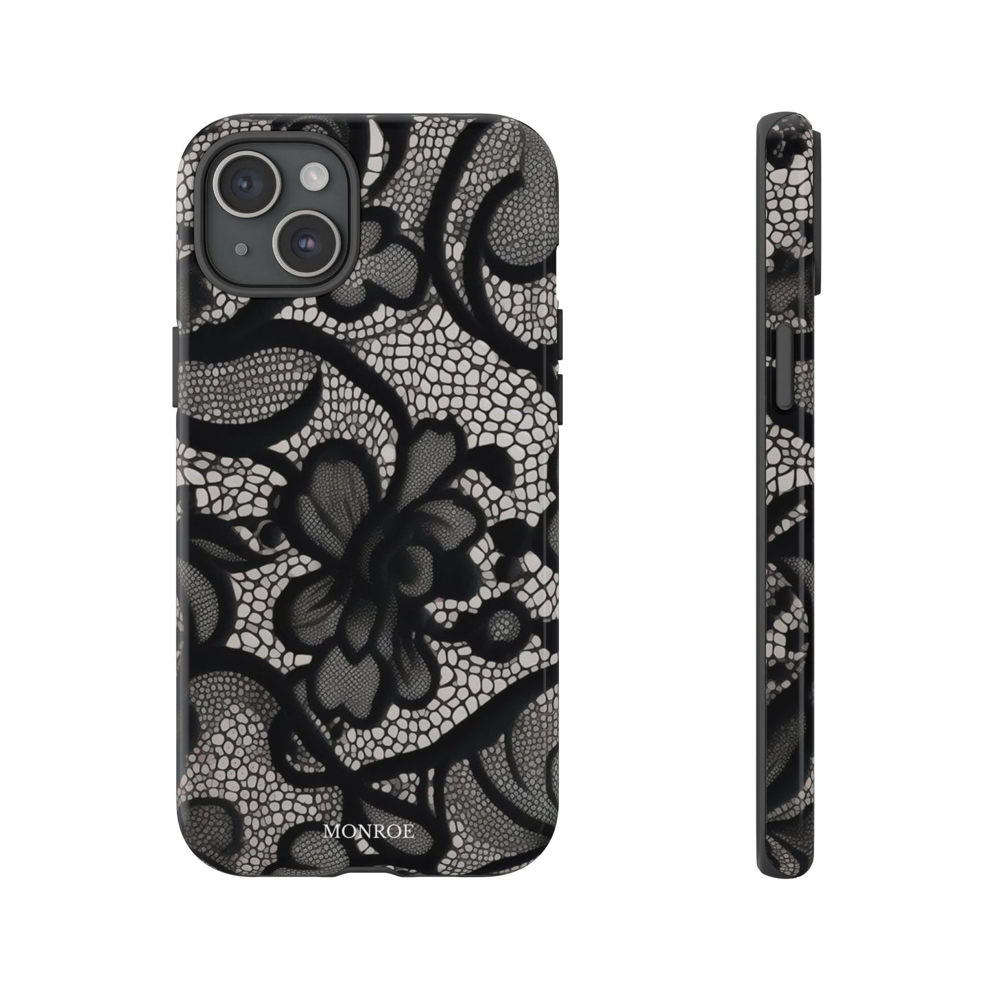 Black Floral Vintage Case